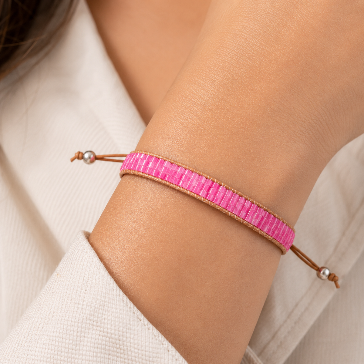 Adjustable Beaded Bracelet for Women