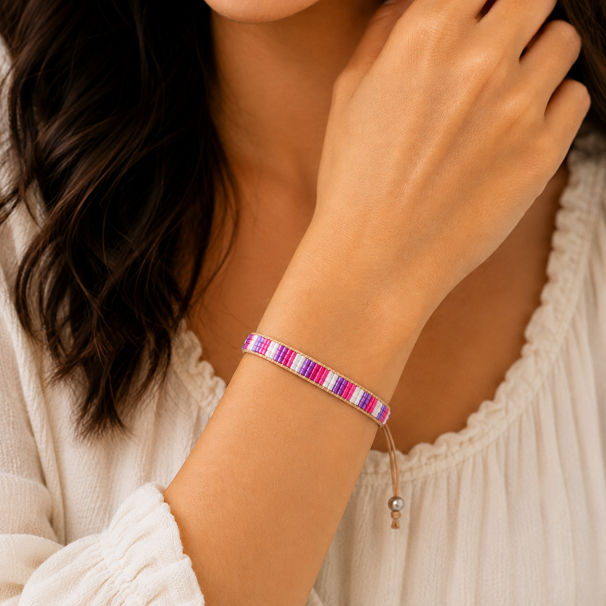 Adjustable Beaded Bracelet for Women