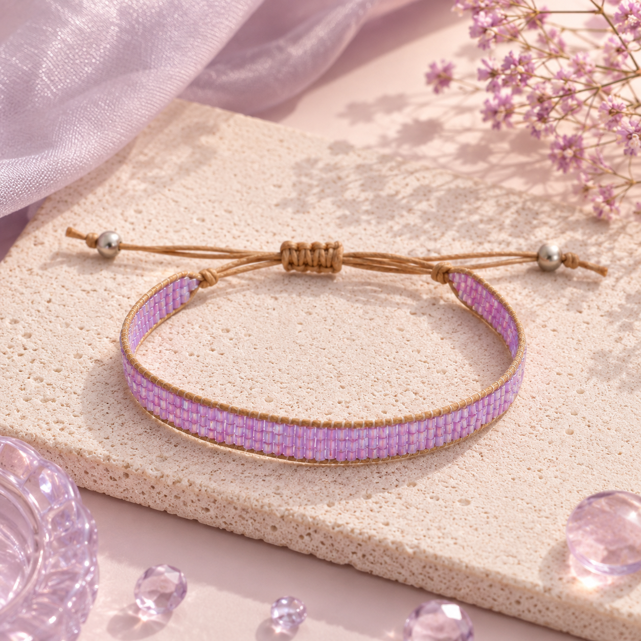 Adjustable Beaded Bracelet for Women