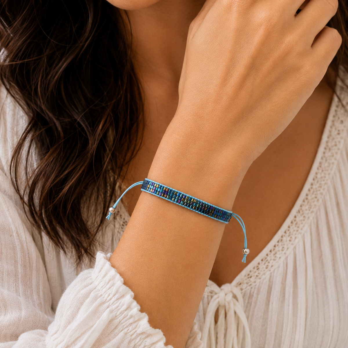 Adjustable Beaded Bracelet for Women