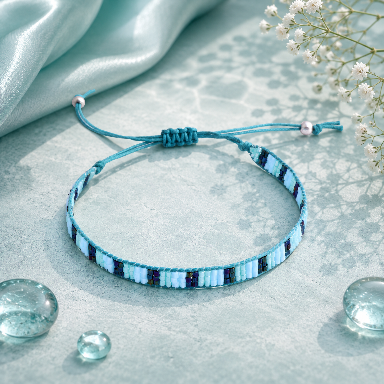 Adjustable Beaded Bracelet for Women