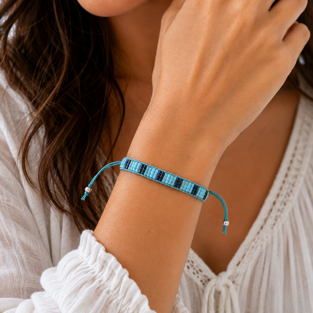 Adjustable Beaded Bracelet for Women