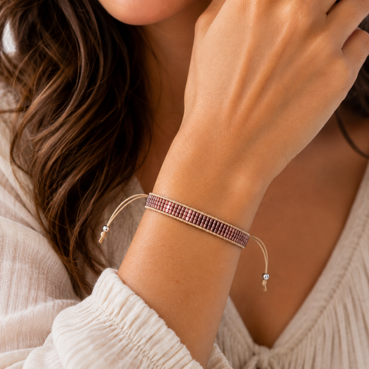 Adjustable Beaded Bracelet for Women