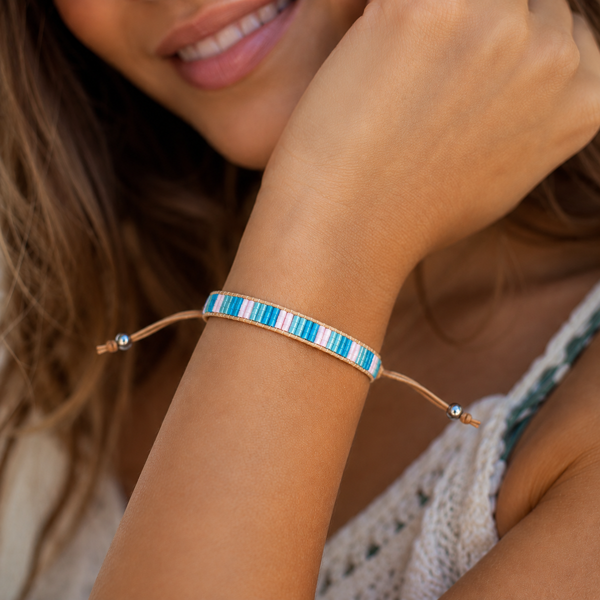 Adjustable Beaded Bracelet for Women