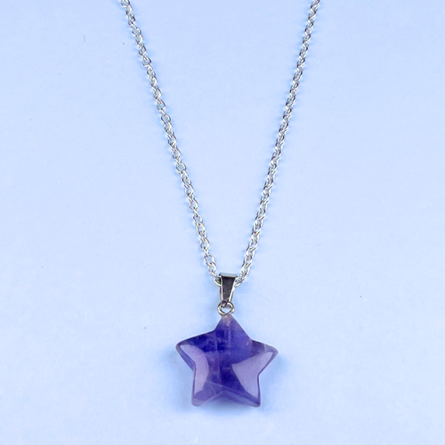 Amethyst Star Pendant Necklace