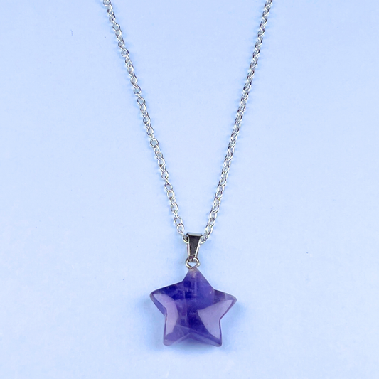 Amethyst Star Pendant Necklace