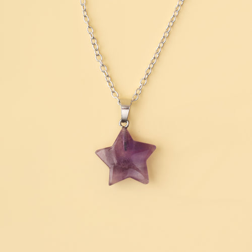 Amethyst Star Pendant Necklace