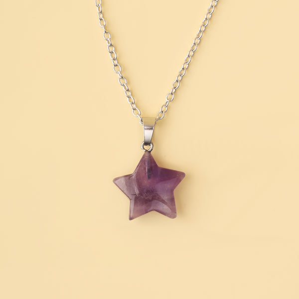 Amethyst Star Pendant Necklace