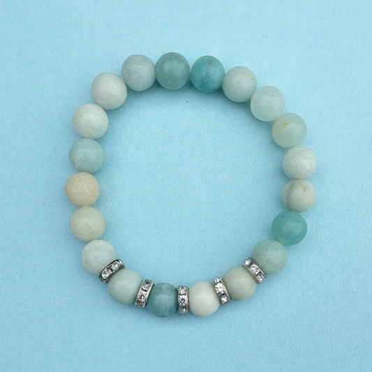 Aquamarine Natural Stone Bracelet