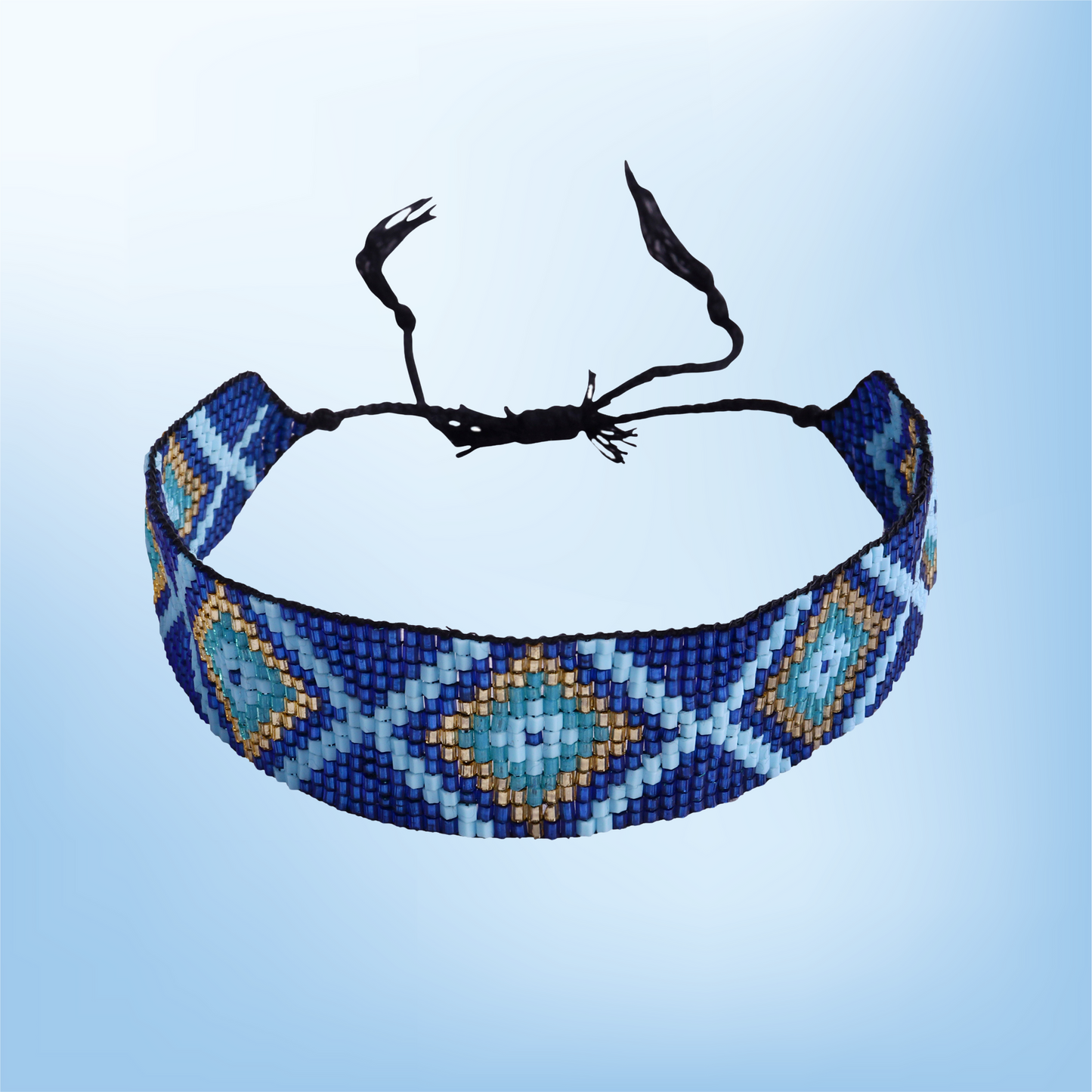 Aztec Pattern Adjustable Beaded Bracelet for Women