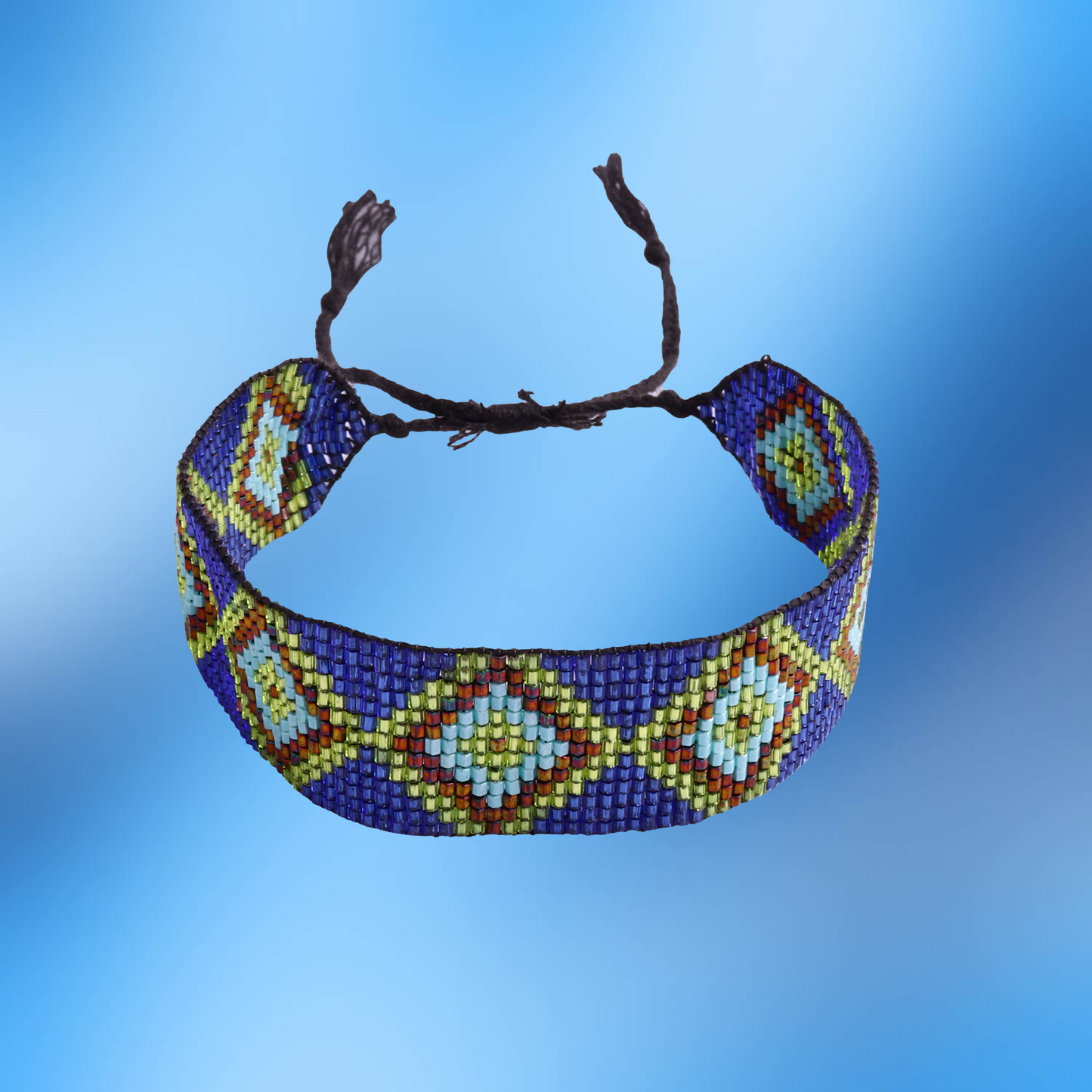 Aztec Pattern Adjustable Beaded Bracelet for Women