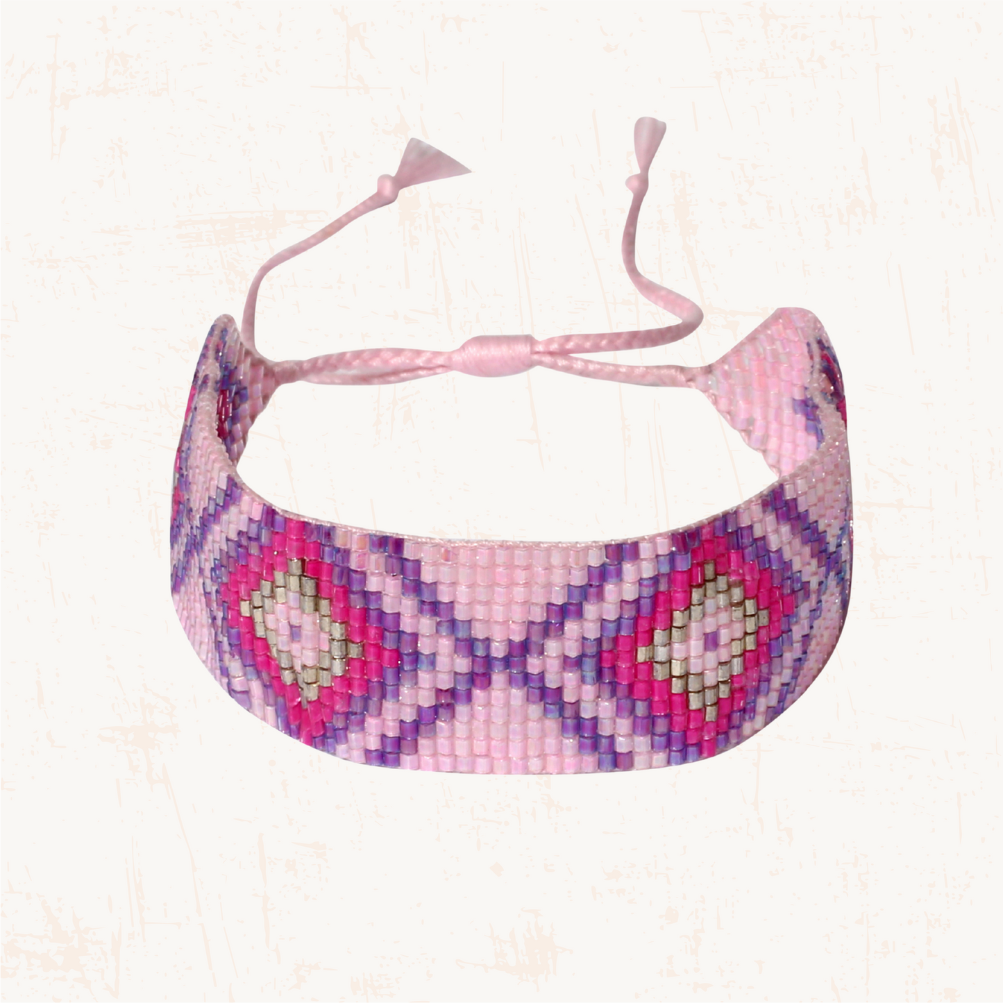Aztec Pattern Adjustable Beaded Bracelet for Women
