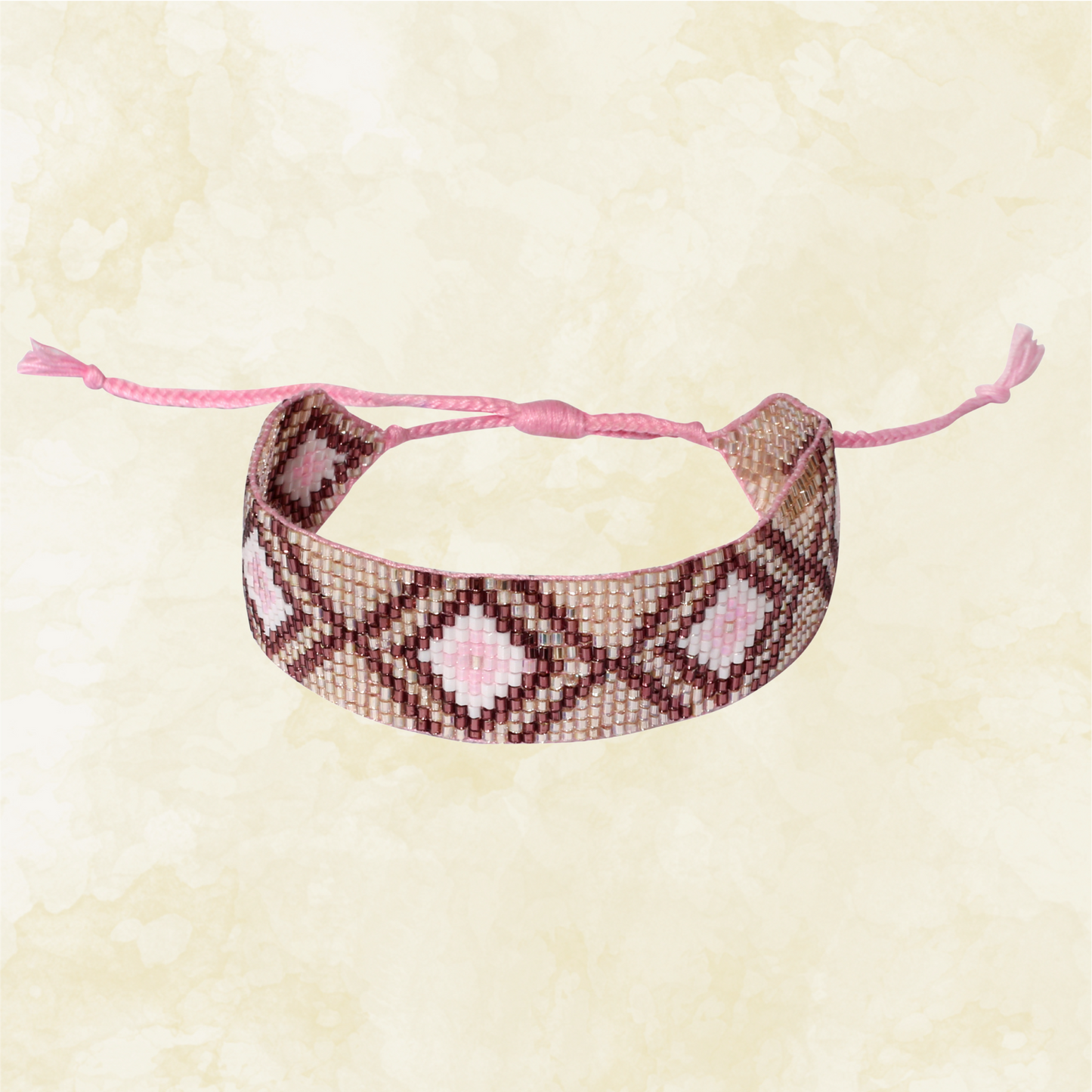 Aztec Pattern Adjustable Beaded Bracelet for Women