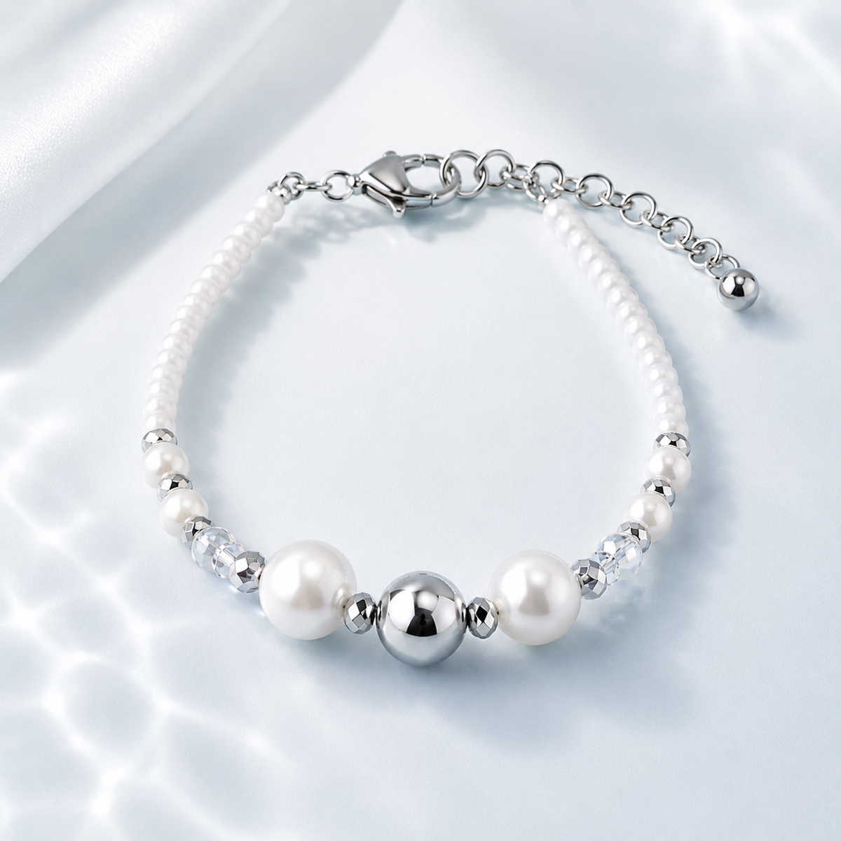 Bali Pearl Bracelet with Seed Beads