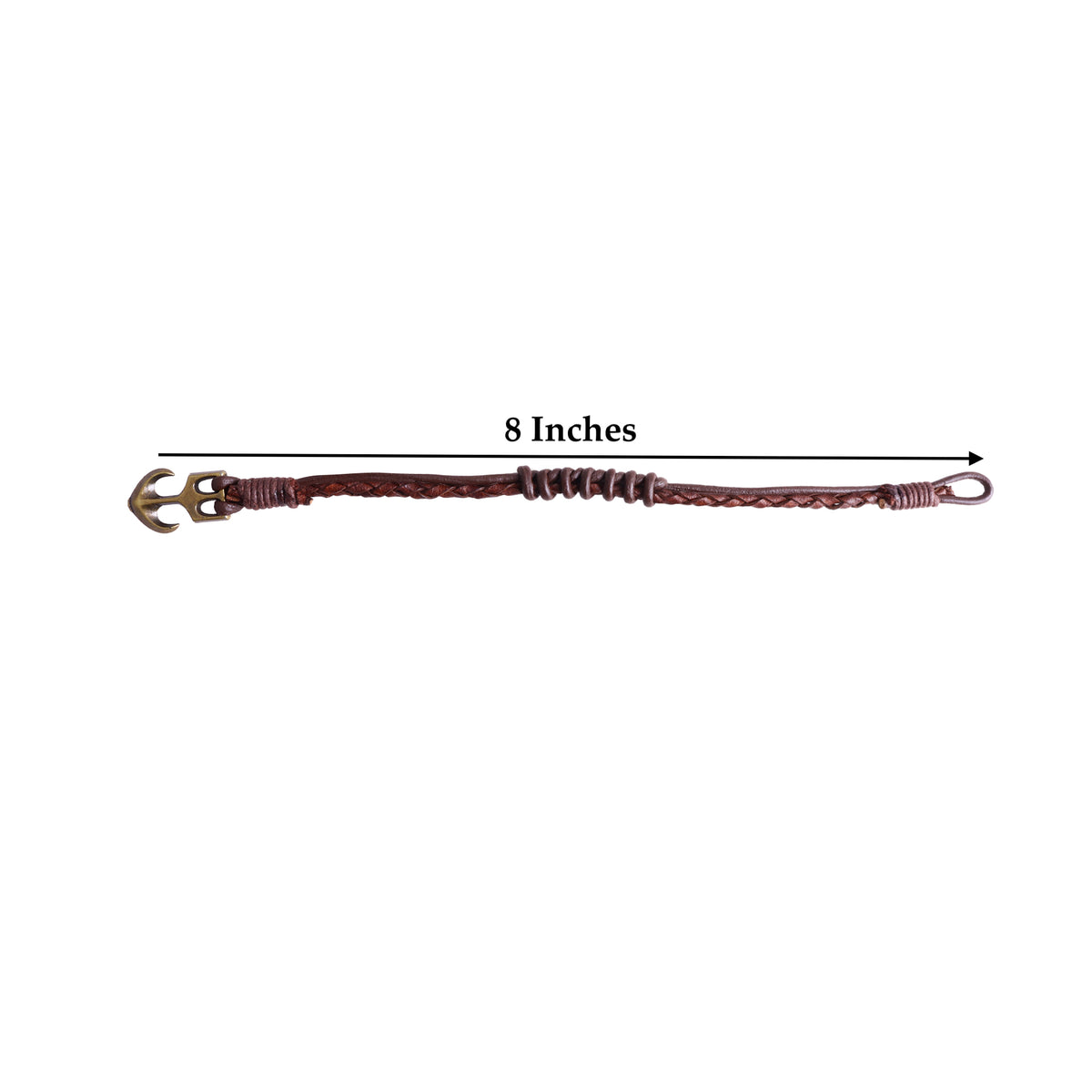 Berlin Men’s Leather Bracelet With Anchor
