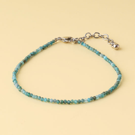 Blue Apatite Natural Stone Anklet