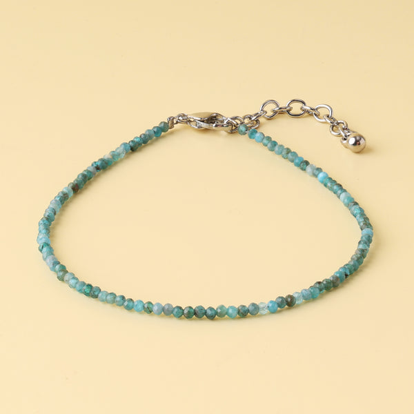 Blue Apatite Natural Stone Anklet
