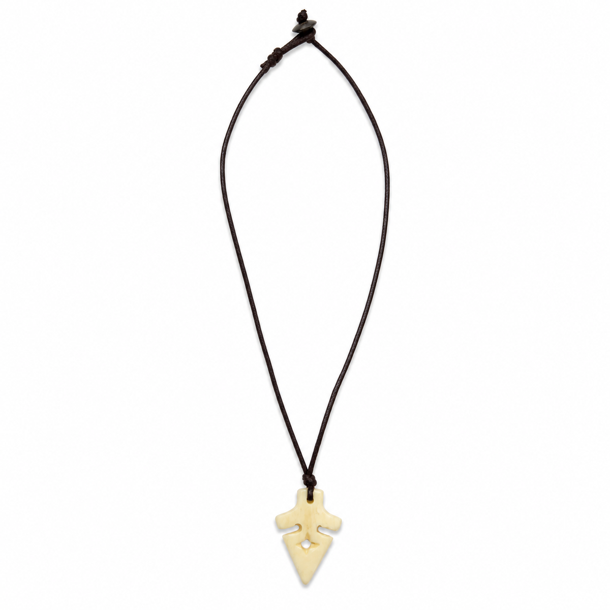 Bone Arrowhead Cord Necklace for Women