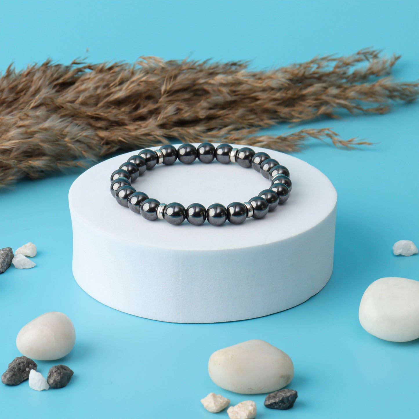 Calming & Grounding Hematite Natural Stone Bracelet