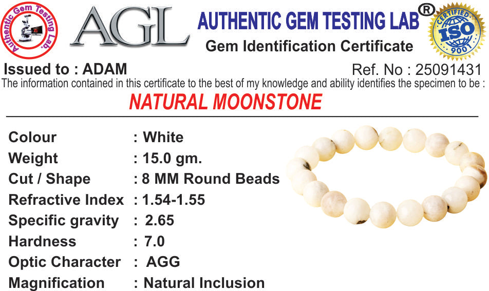 Calming Moonstone Natural Stone Bracelet