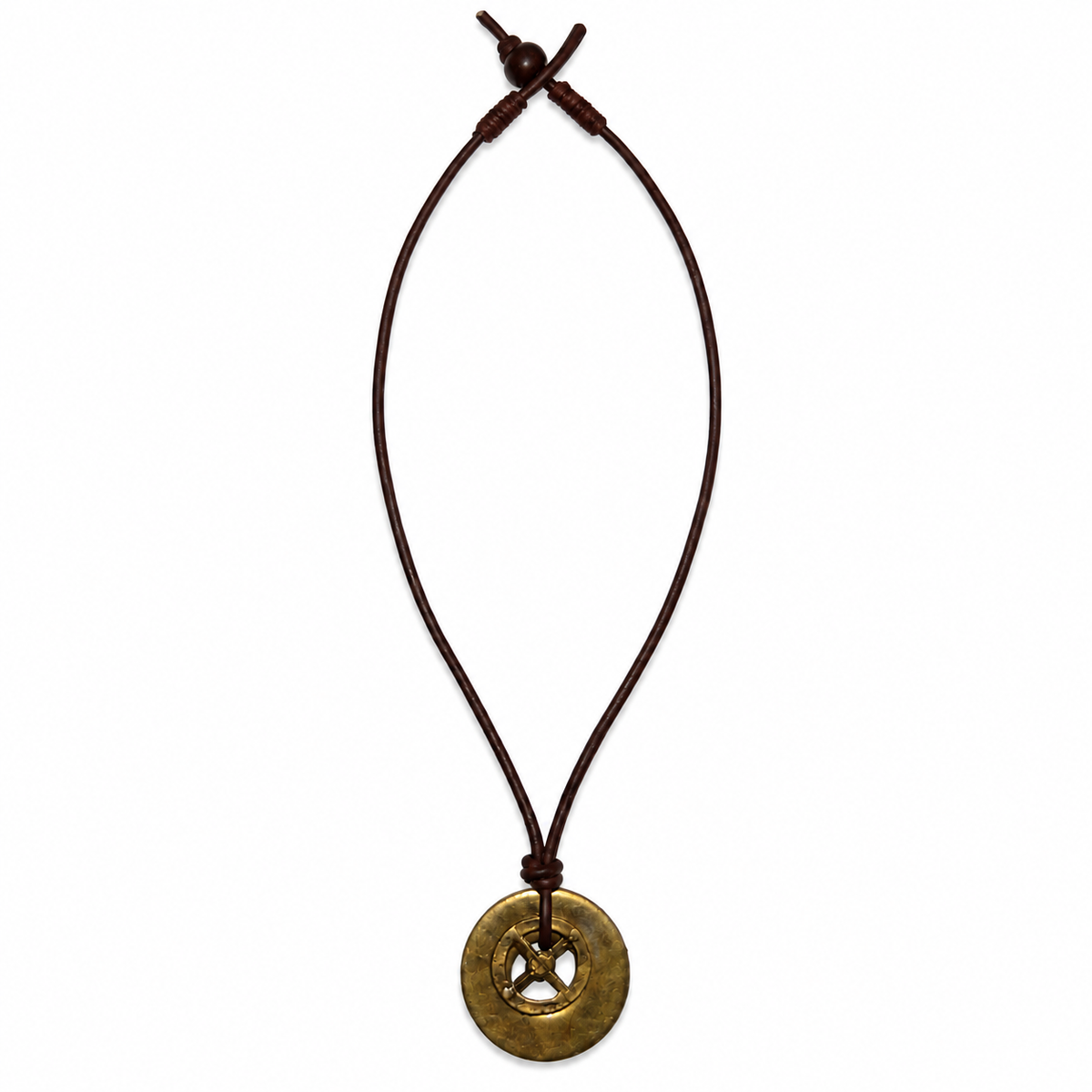 Celtic Cross Leather Necklace for Men