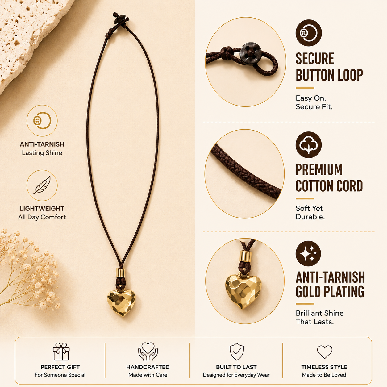 Choker Necklace with Diamond Heart Pendant