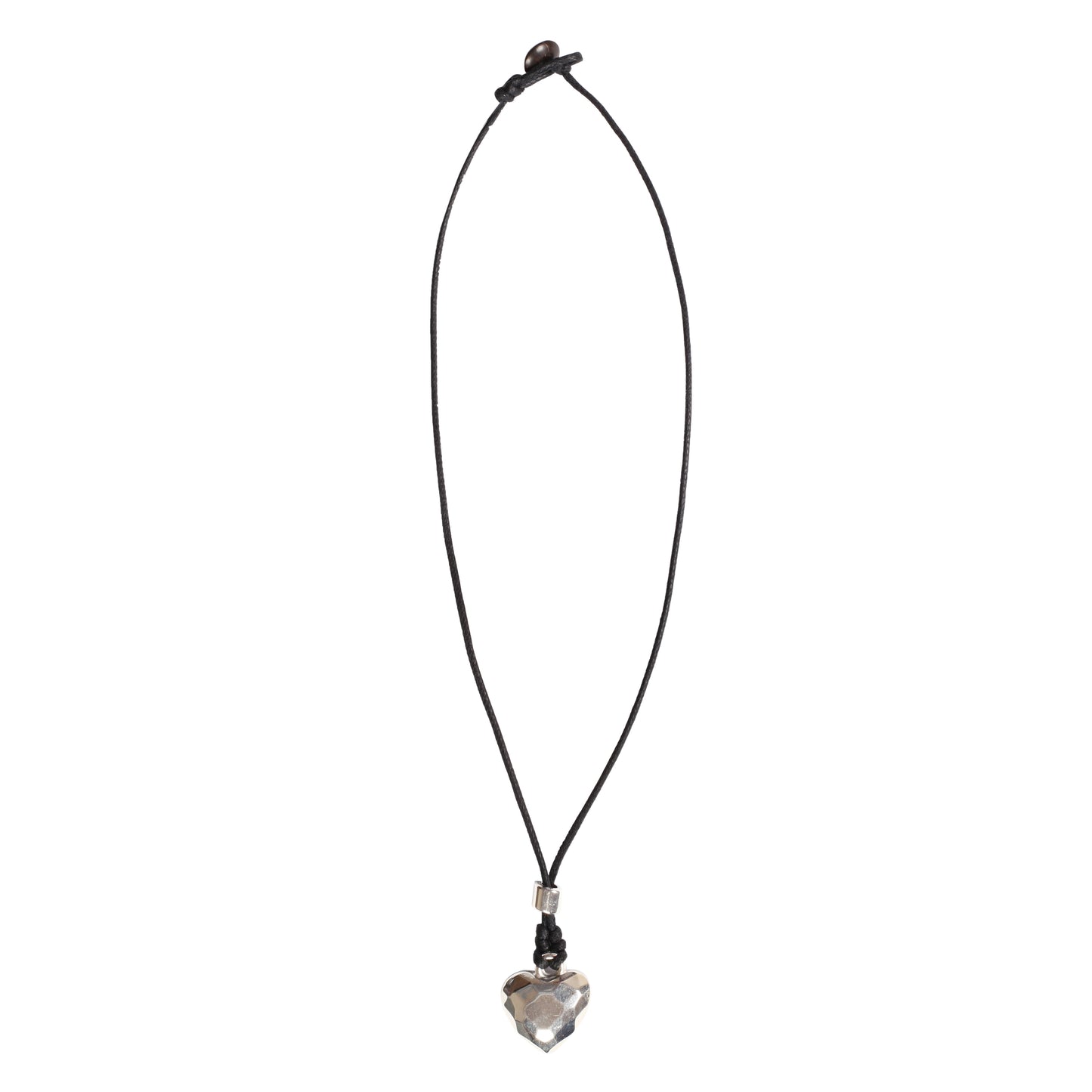 Choker Necklace with Diamond Heart Pendant