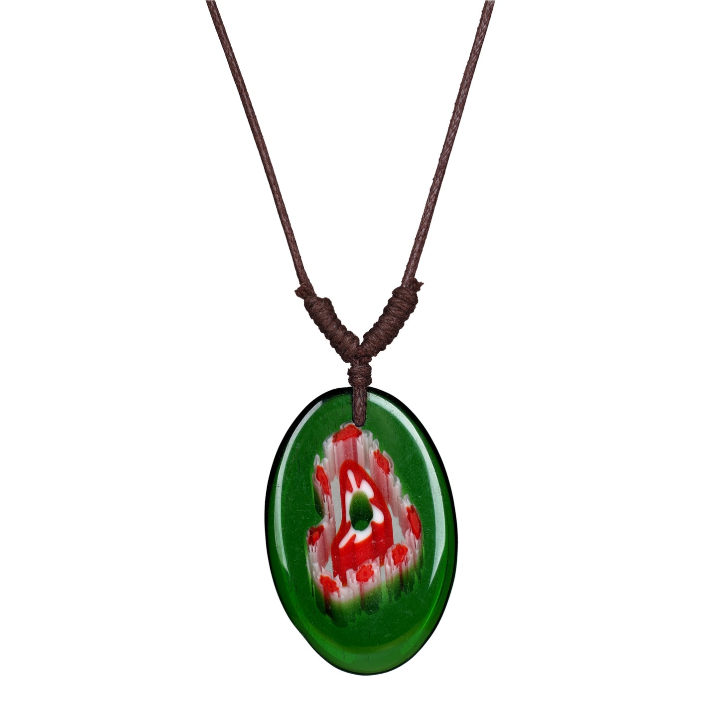 Choker Necklace with Heart Flower Pendant