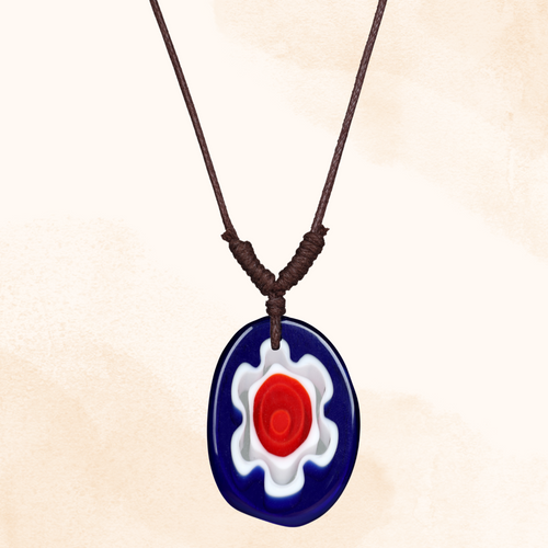 Choker Necklace with Flower Pendant