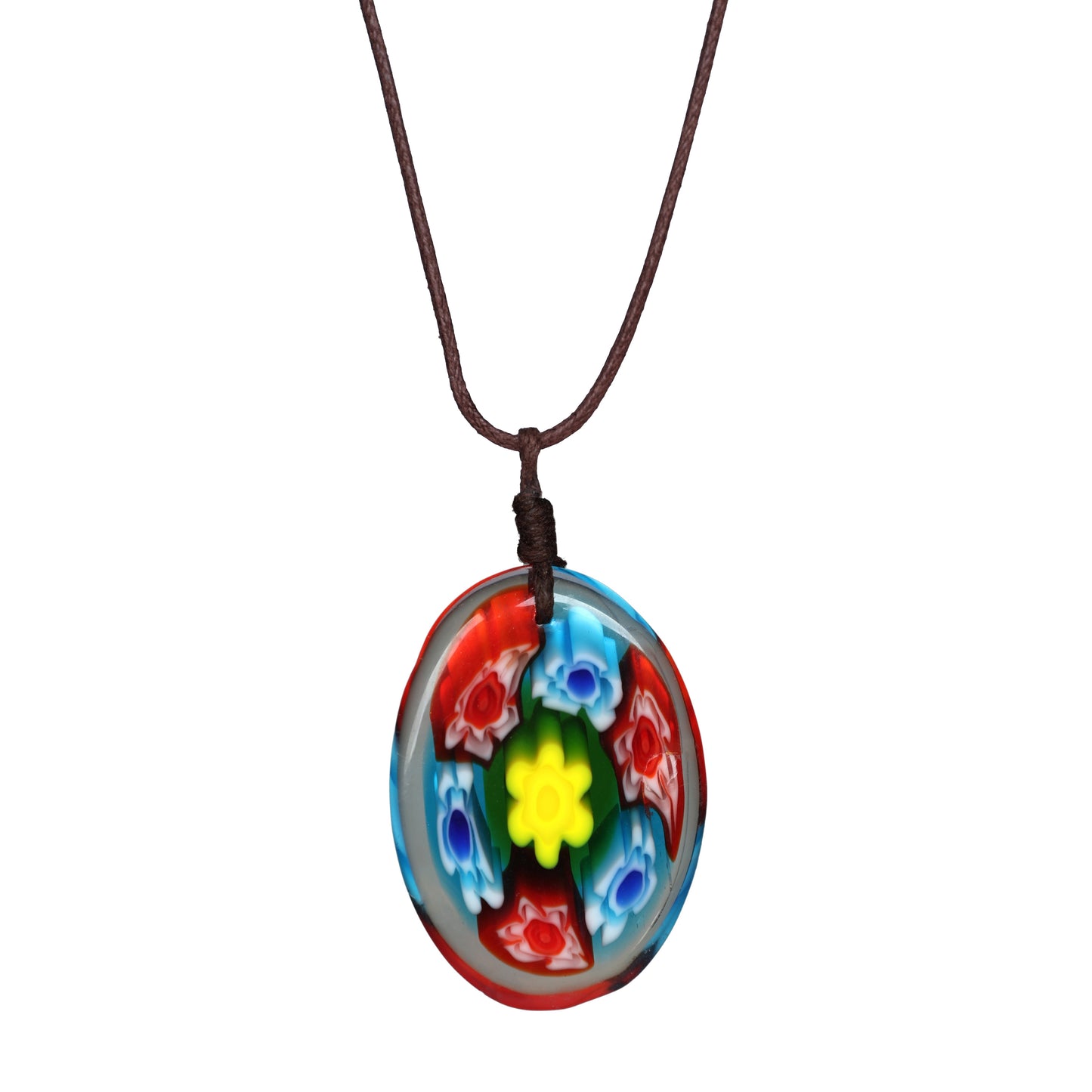 Choker Necklace with Flower Pendant