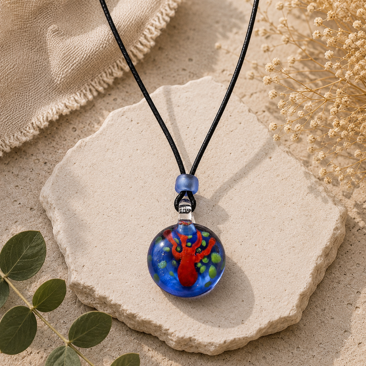 Choker Necklace with Tree of Life Pendant