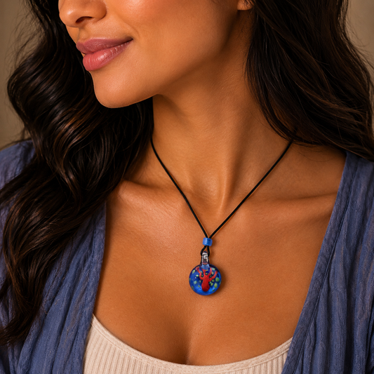 Choker Necklace with Tree of Life Pendant