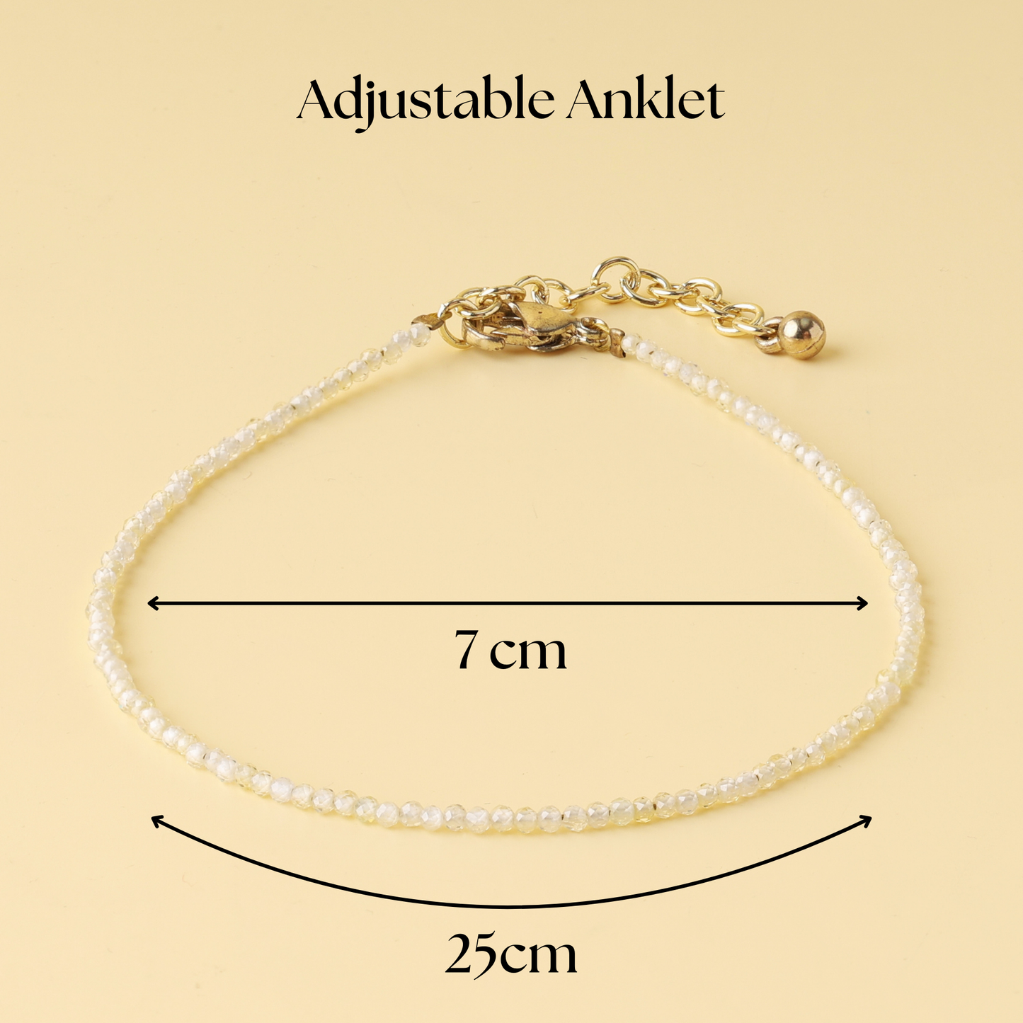 Citrine Natural Stone Anklet