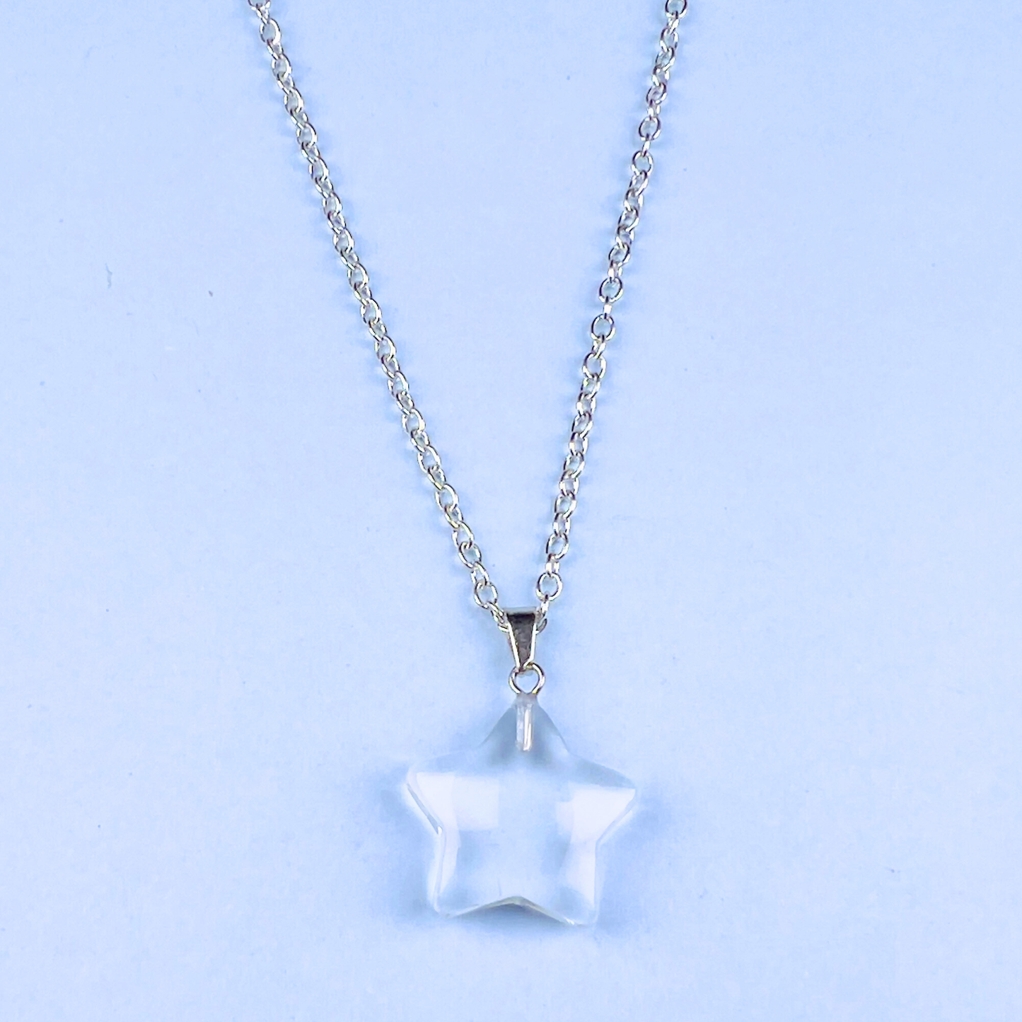 Clear Quartz Star Pendant Necklace