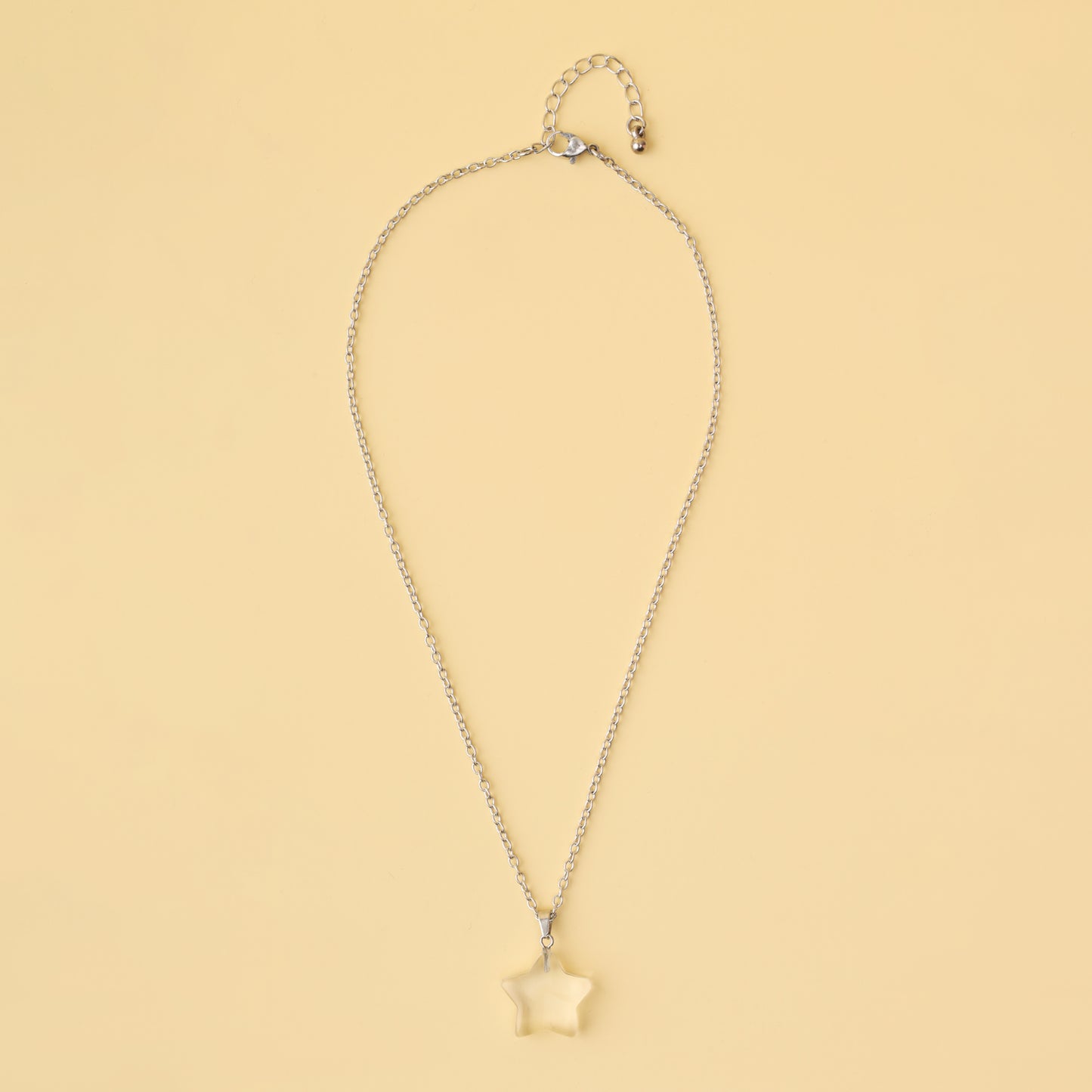 Clear Quartz Star Pendant Necklace