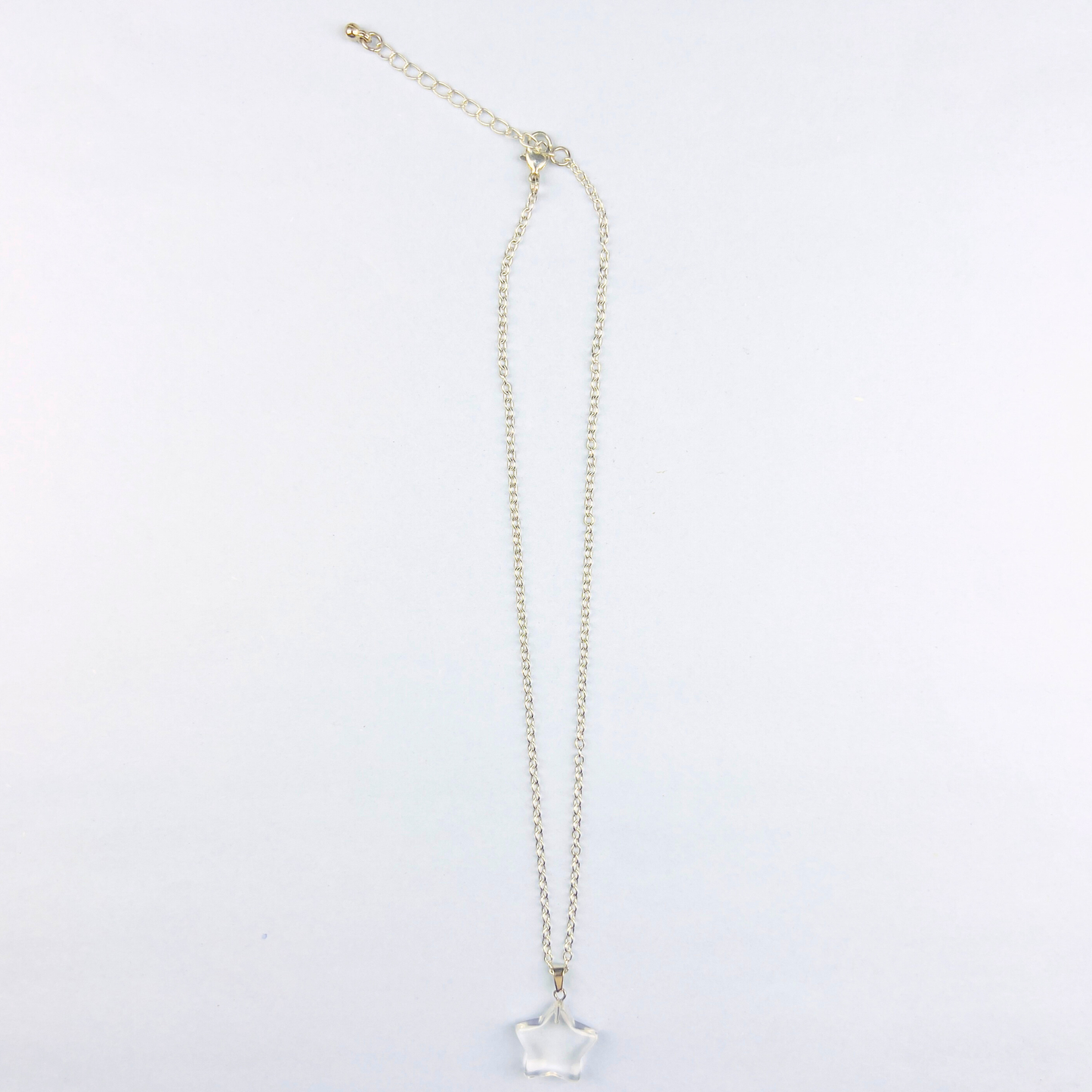 Clear Quartz Star Pendant Necklace