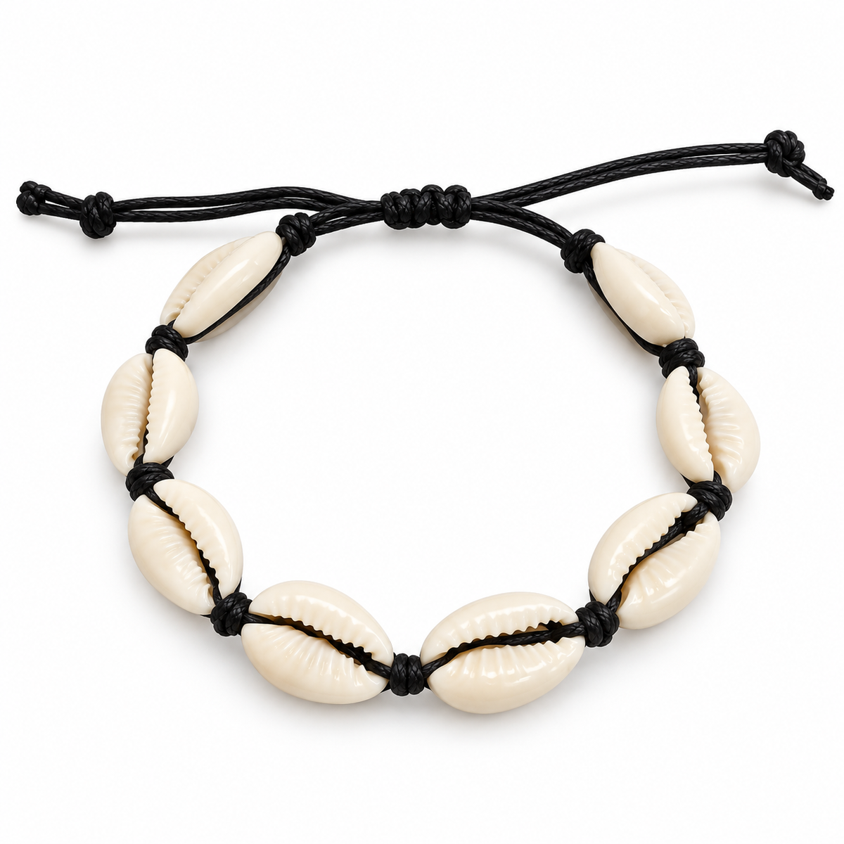 Cowrie Shell Adjustable Bracelet