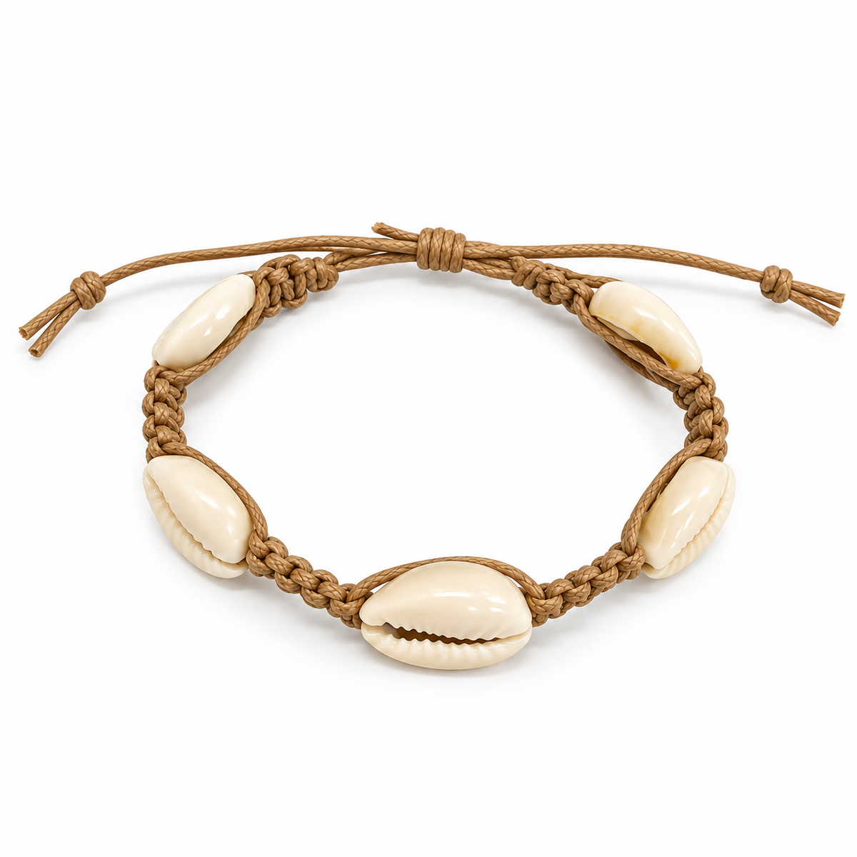 Cowrie Shell Adjustable Bracelet