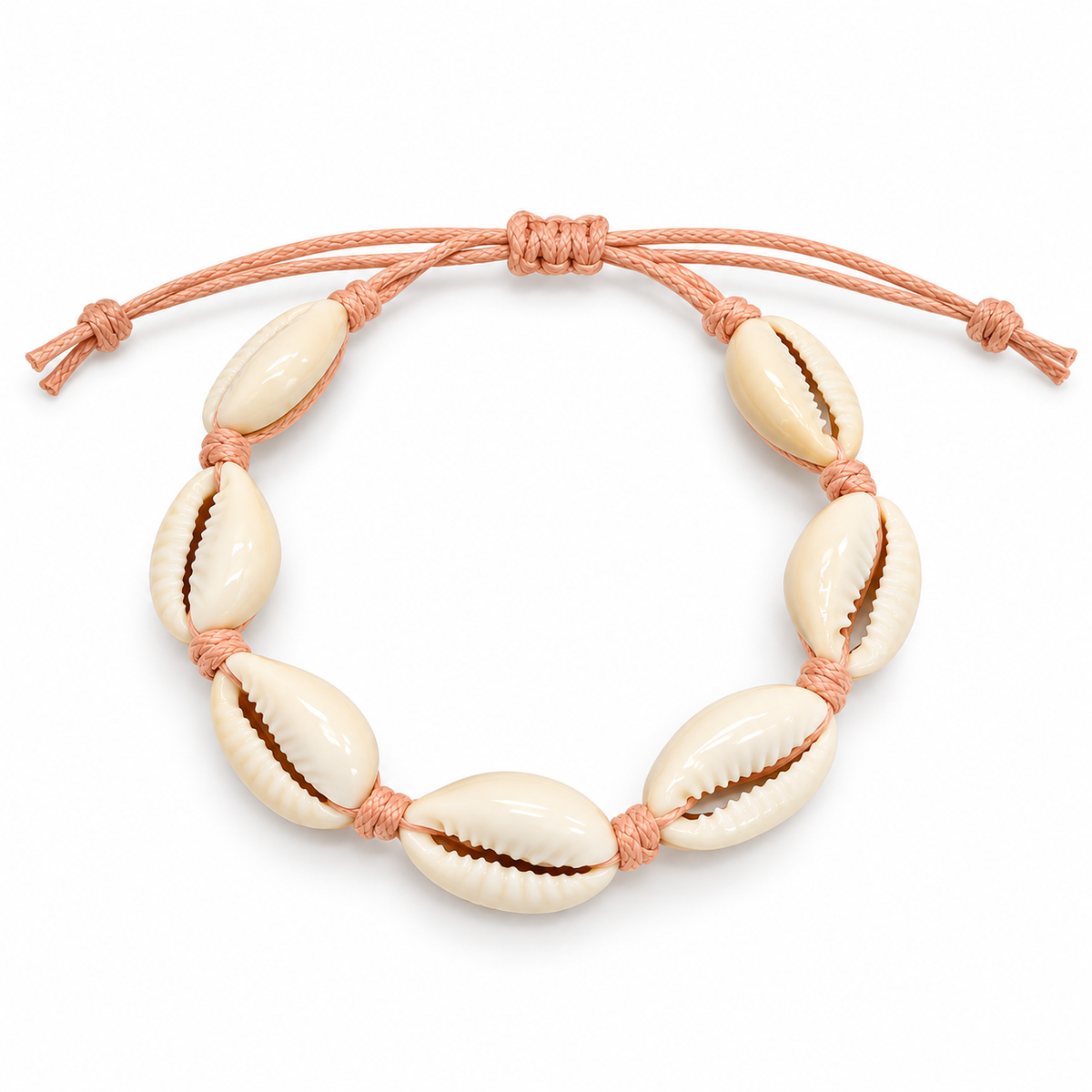 Cowrie Shell Adjustable Bracelet