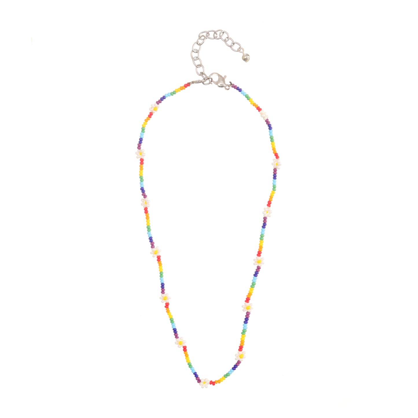 Daisy Beaded Choker Necklace Set of 4