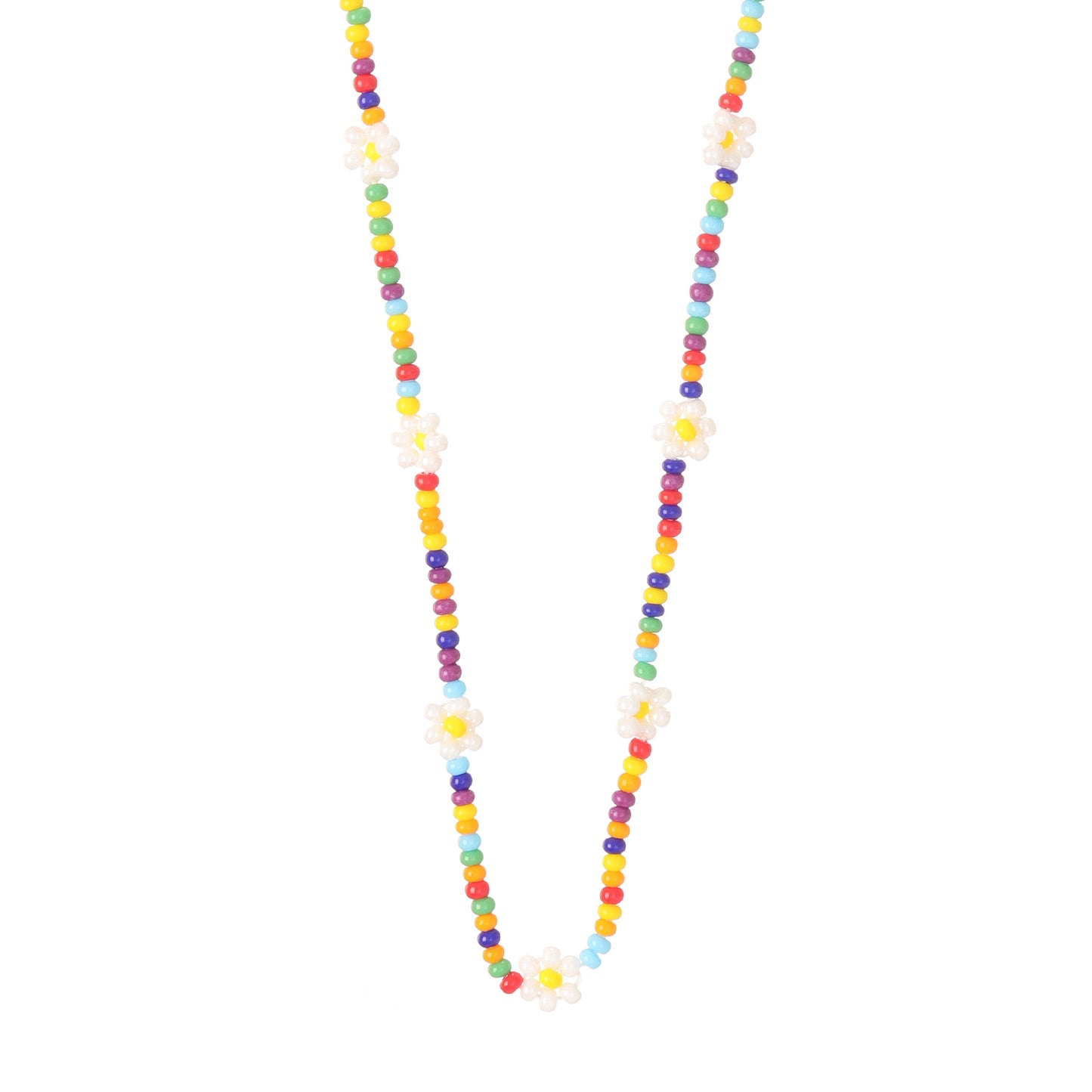 Daisy Beaded Choker Necklace Set of 4