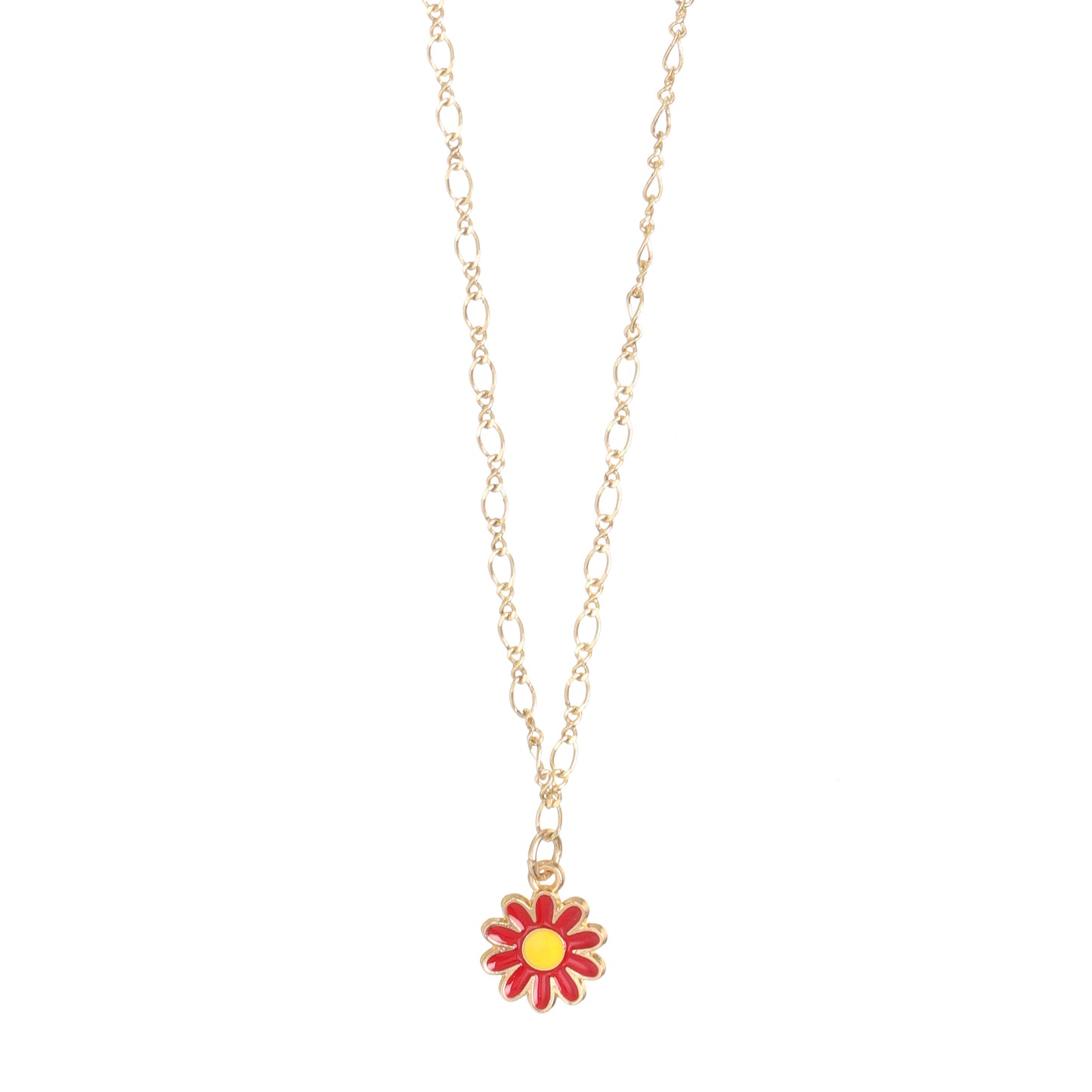 Daisy Charm Gold Choker Necklace