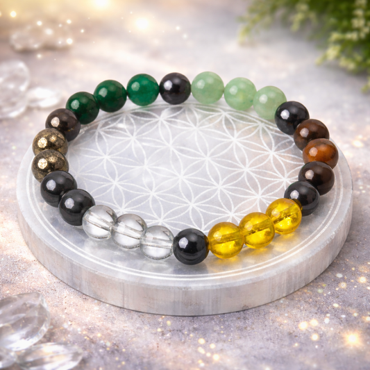 Dhan Yog Bracelet with Selenite Plate