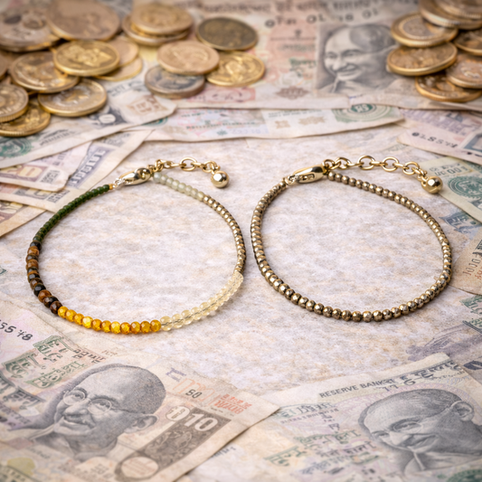 Dhan Yog Anklet & Pyrite Anklet