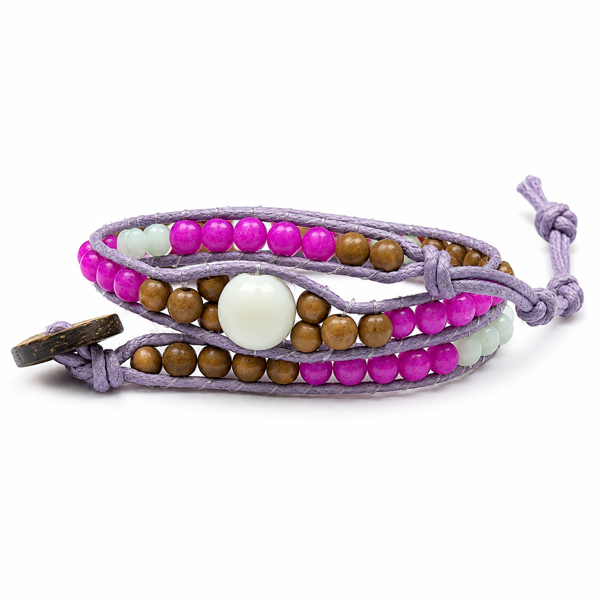 Double Wrap Beaded Bracelet