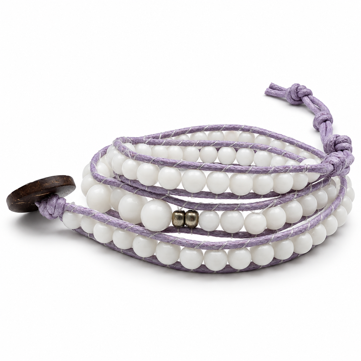 Double Wrap Beaded Bracelet