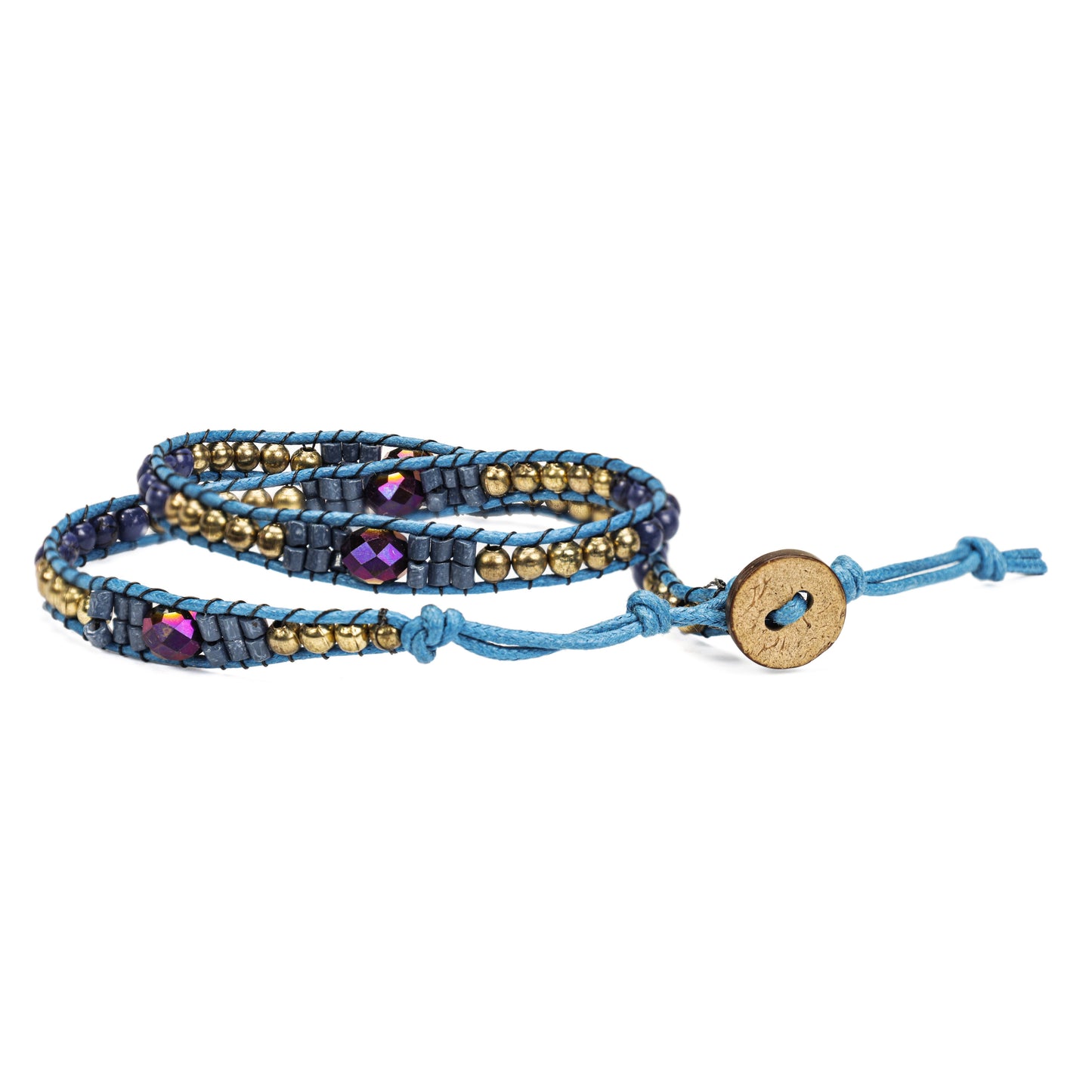 Double Wrap Beaded Bracelet