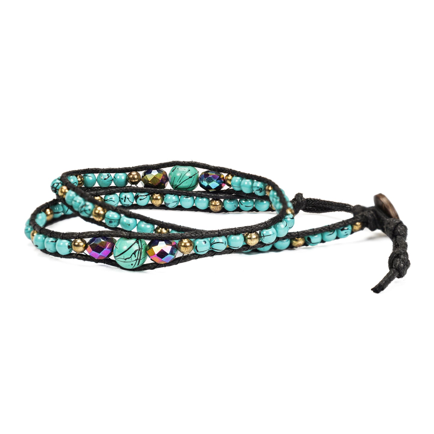 Double Wrap Beaded Bracelet