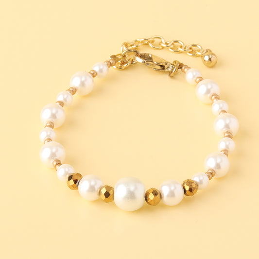 Elegant Pearl & Seed Bead Bracelet