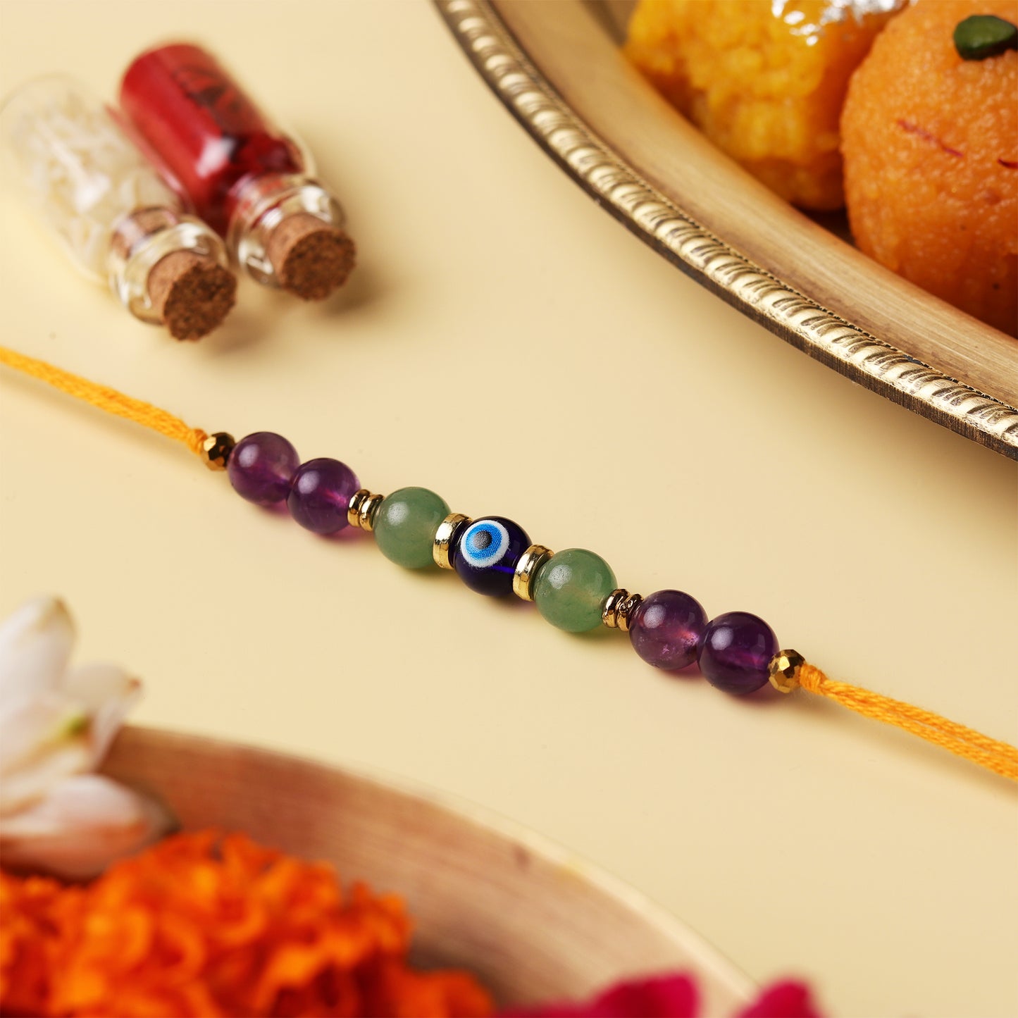 Evil Eye Natural Stone Rakhi